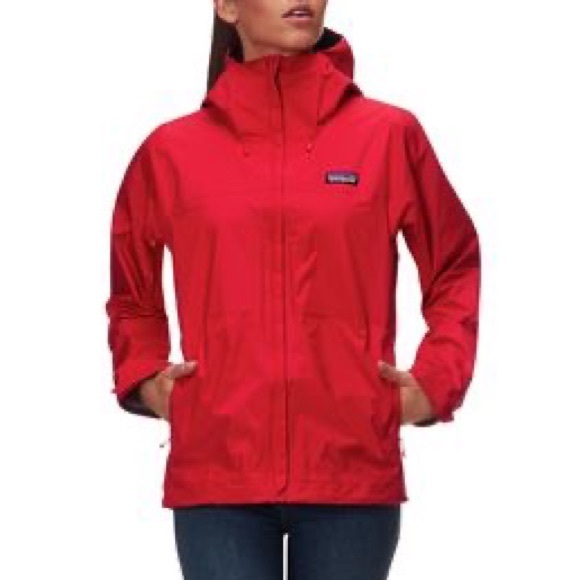 Bright red Patagonia Torrentshell Jacket - Picture 2 of 2